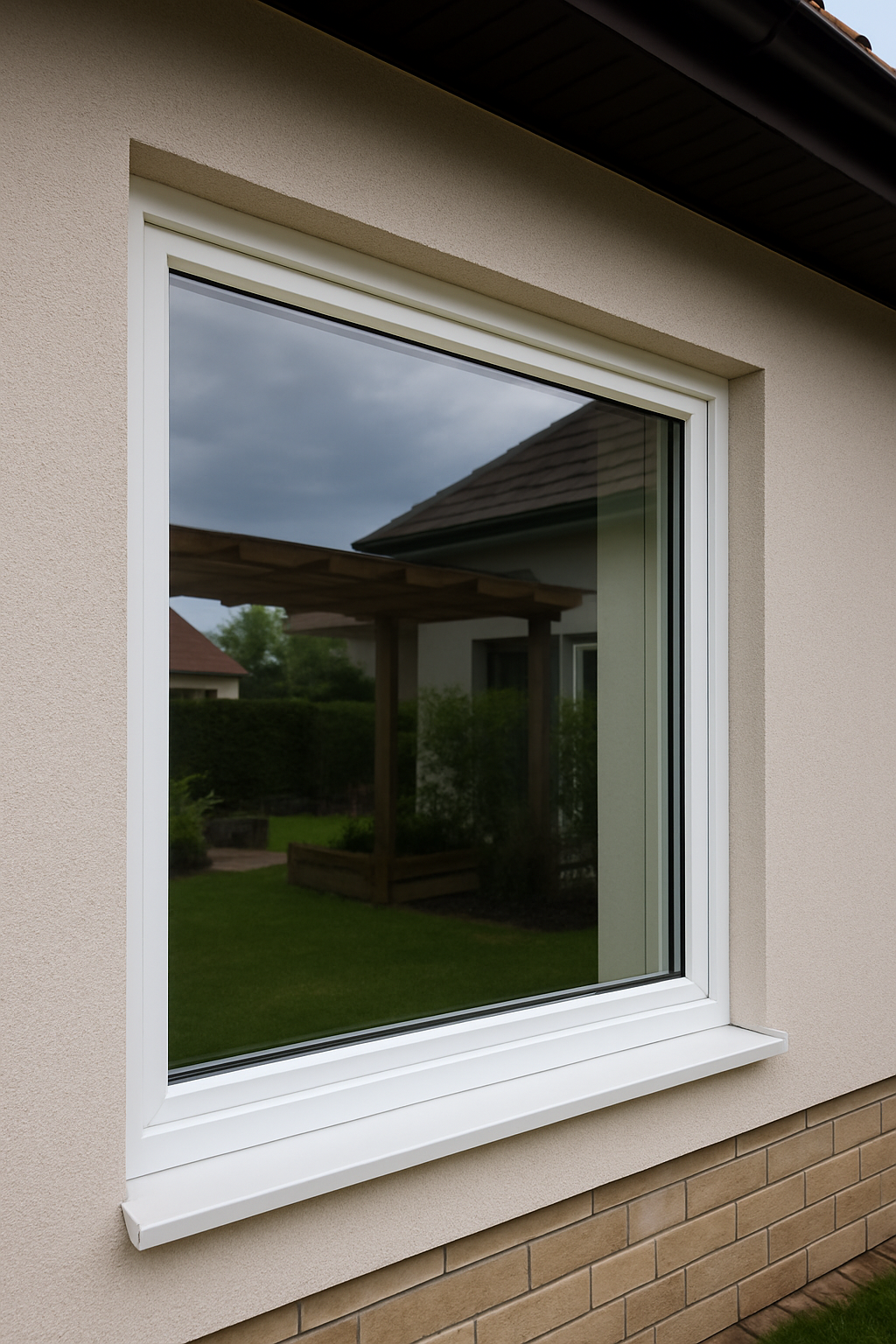 családi házon új ablak