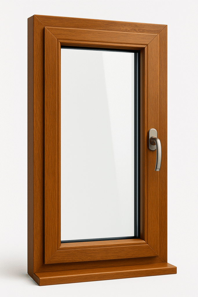 dió hatású műanyagból készült ablak